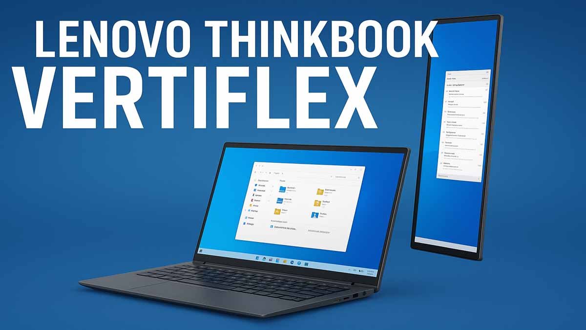 Lenovo ThinkBook VertiFlex भविष्य का अनोखा लैपटॉप, पोर्ट्रेट मोड में काम करने का नया तरीका