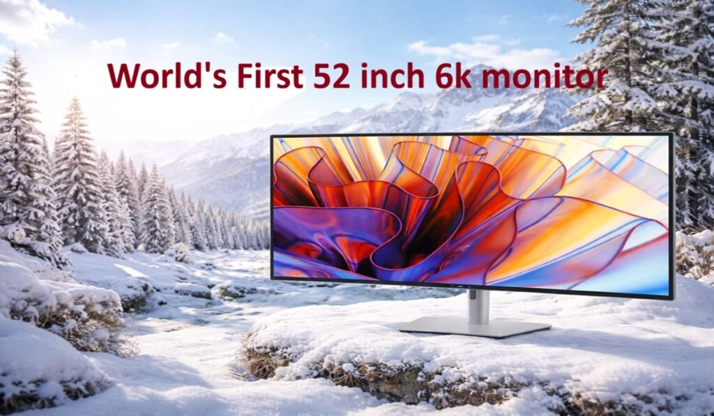 Dell UltraSharp 52 Thunderbolt मॉनिटर — दुनिया का पहला 52-इंच 6K अल्ट्रावाइड डिस्प्ले