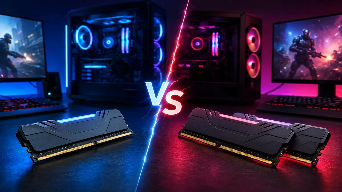 Gaming PC में 16GB या 32GB RAM—कौन बेहतर? 2026 में गेमिंग के लिए कितनी RAM है जरूरी?
