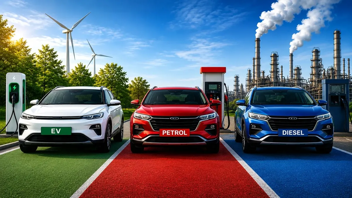 EV vs Petrol vs Diesel: 8 साल में कौन-सी कार पड़ेगी सबसे सस्ती? पूरा खर्च जानकर चौंक जाएंगे