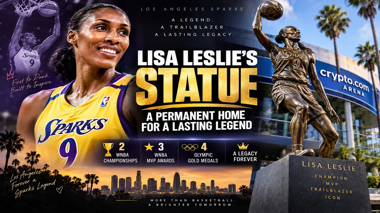 Lisa Leslie’s Statue Is More Than a Tribute — The Numbers Behind a Los Angeles Sparks Legend