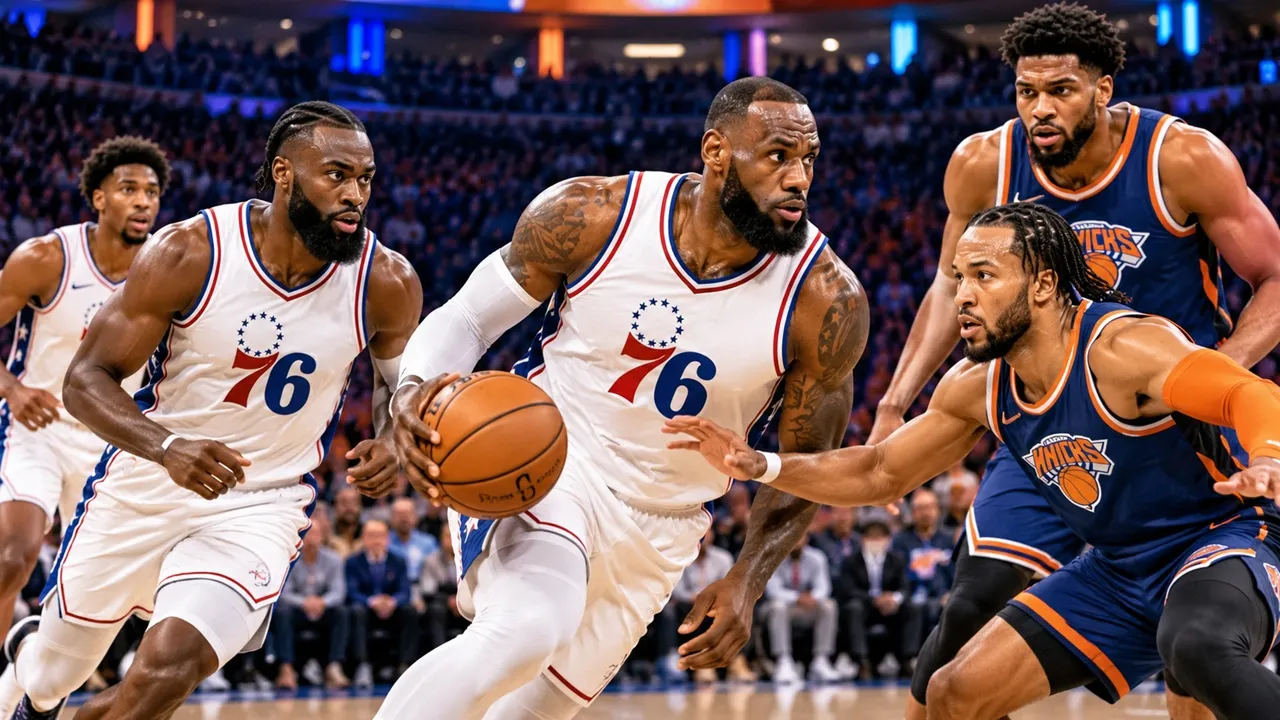 Knicks Led by 10, Then Collapsed: How the 76ers Stole a 106–100 Win on Opening Night