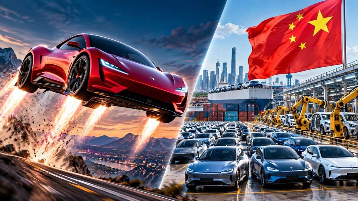 Tesla's Flying Roadster Looks Like the Future. But Is China Winning the EV Race?